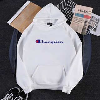 Champion เสื้อกันหนาวลําลอง มีฮู้ด พิมพ์ลาย สไตล์คลาสสิก สุดชิค สําหรับชาย และหญิง