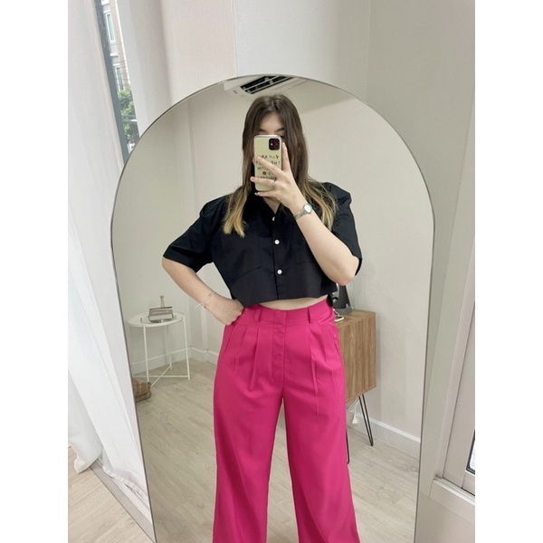 curveg-wide-leg-pants-hot-pink-สีชมพูบานเย็น