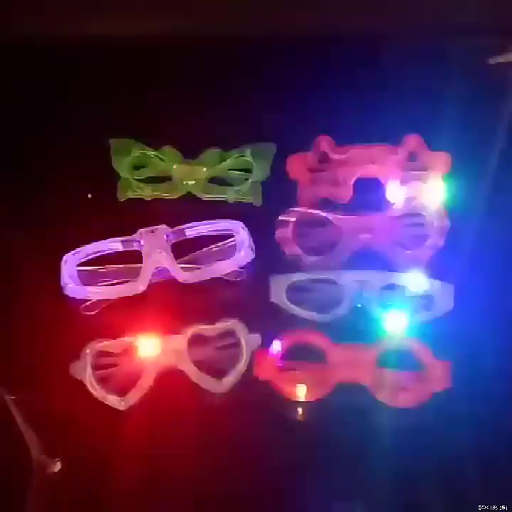 แว่นตาคริสต์มาส-led-รูปหัวใจ-แว่นตาเรืองแสง-อุปกรณ์ประกอบฉากปาร์ตี้-ของเล่นเด็ก