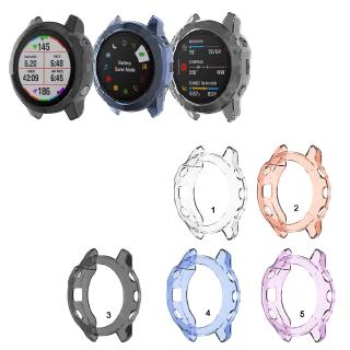 TPU ชัดเจนแบบครอบสำหรับ Garmin Fenix 6 6X 6S pro