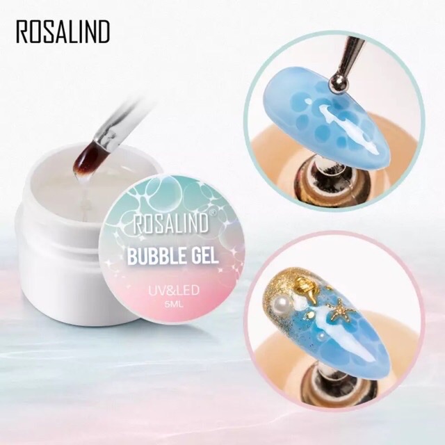 rosalind-bubble-gel-เจลใสสำหรับทำลายฟอง-บับเบิ้ล-ขนาด-5-ml-อบ-uv-เท่านั้น