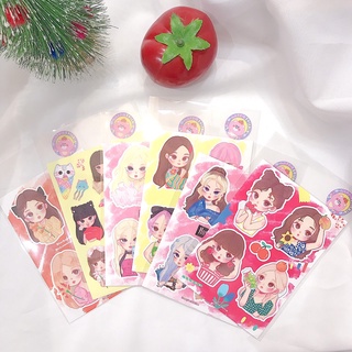 พร้อมส่ง // สติ๊กเกอร์แบล็คพิงค์ จากแบรนด์ happystickie