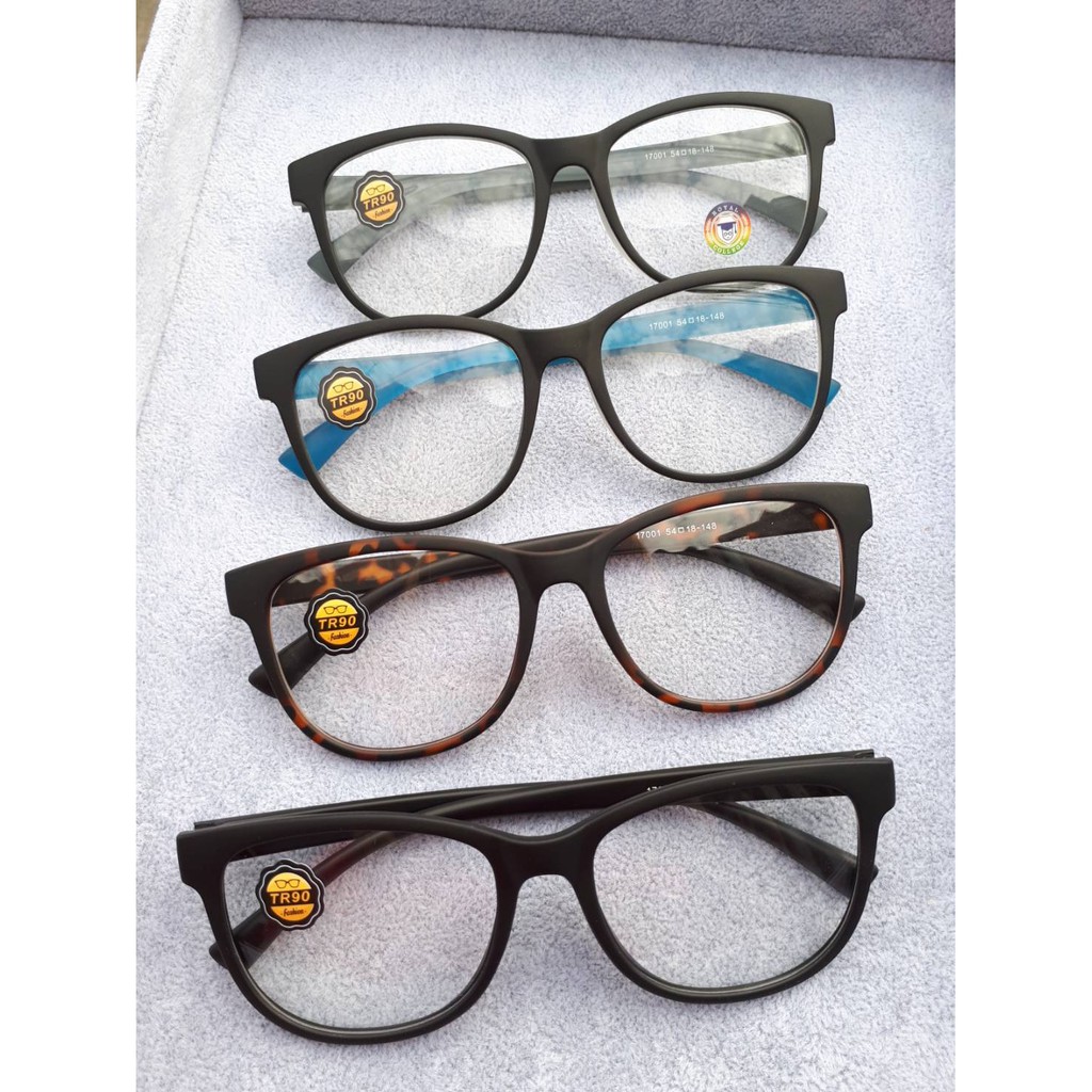 แว่นตาtr90-รุ่น17001-เบา-ทนทาน-ยืดหยุ่น-รับตัดเลนส์สายตา-การันตีคุณภาพเลนส์เกรดร้านแว่น