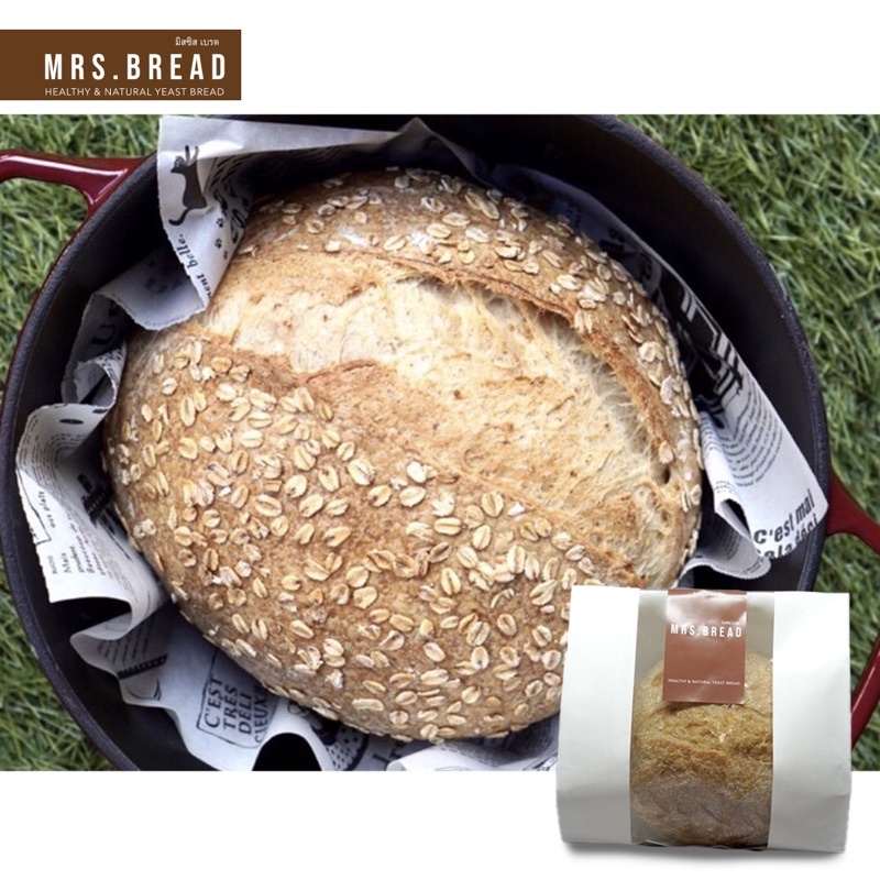 Oat sourdough bread (สูตรนี้เนื้อนุ่มขึ้น เหนียวหนึบน้อย) Shopee Thailand