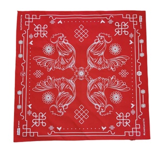 ภาพขนาดย่อของสินค้าผ้าเช็ดหน้า Levi's USA Cotton100% ผ้า Bandana ผ้าเช็ดหน้าผืนใหญ่ ผ้าผูกผม สีแดง Handkerchief