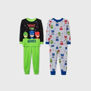 ชุดนอนแขนยาวขายาว Boys PJ Masks Pajama Set - Green เซ็ท 2 ชุด ไซส์ 4 และ 5