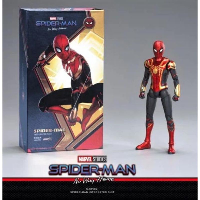 ใหม่-พร้อมส่ง-โมเดล-spiderman-integrated-suit-no-way-home-งานแท้ลิขสิทธิ์-zd-toys-สูงประมาณ-19-cm-อุปกรณ์เพียบ