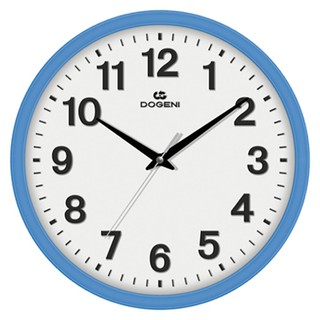 นาฬิกา นาฬิกาแขวน DOGENI WNP043SB 13 นิ้ว สีฟ้า ของตกแต่งบ้าน เฟอร์นิเจอร์ ของแต่งบ้าน WALL CLOCK DOGENI WNP043SB 13" LI