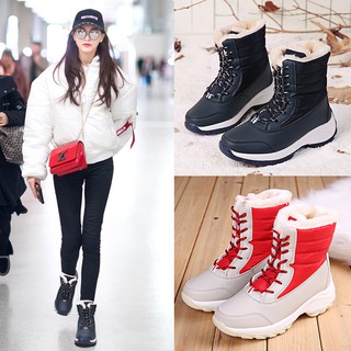 ภาพขนาดย่อของสินค้ารองเท้าหิมะ กันน้ำ รองเท้ากันหนาว รักษาความอบอุ่น high quality winter boots waterproof snow boots women