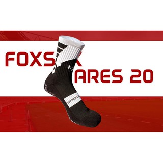 สินค้า ถุงเท้ากันลื่น(Anti slip socks) ยี่ห้อ Fox รุ่น Ares 20 แบบครึ่งแข้ง ลายช้างศึก