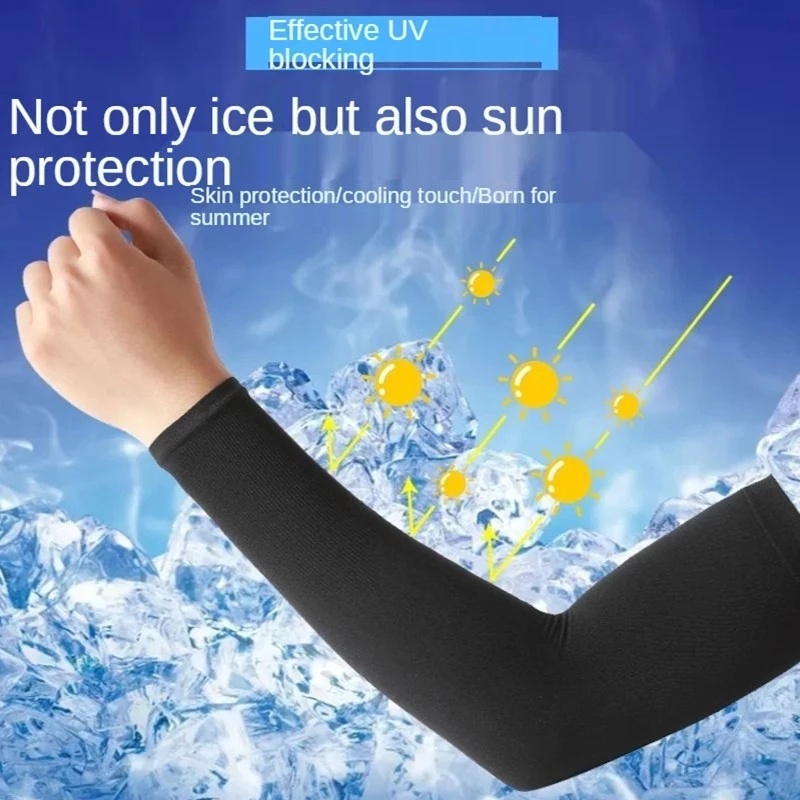 ภาพหน้าปกสินค้าLocal Shipping ปลอกแขนกันแดด UV แบบสวมนิ้ว 1 คู่ ปลอกแขนกันแสงยูว Ice Sleeves จากร้าน wephotostore บน Shopee