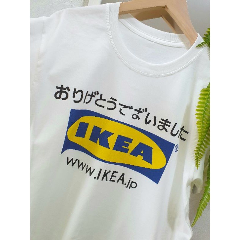 เสื้อยืดสกรีน-ลาย-ikea-ลายสกรีนของญี่ปุ่น-ใส่แล้วไม่ซ้ำใครแน่นอน-งานพรี่เมี่ยม-ผ้าคัตตอน-100