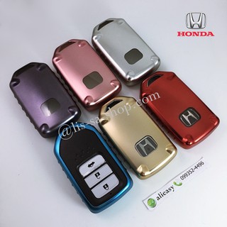 กรอบ-เคสยาง ใส่กุญแจรีโมทรถยนต์ Honda Accord All New City Smart Key 3 ปุ่ม รุ่น 3D