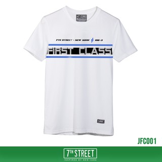 7th Street เสื้อยืด รุ่น JFC001 First Class-ขาว ของแท้ 100%