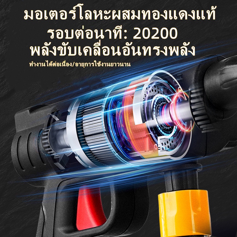 ปืนฉีดน้ำแรงดันสูงไร้สาย-เครื่องฉีดน้ำแรงดันสูงแบบมัลติฟังก์ชั่น200w-หนึ่งแบตเตอรี่-เครื่องฉีดน้ําล้างรถ-กล่องเครื่องมือ