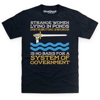 แรงบันดาลใจจาก Monty Python และจอกศักดิ์สิทธิ์ - เสื้อยืดผู้หญิงแปลก ๆ 2021 เสื้อยืดแขนสั้นผู้ช zOv