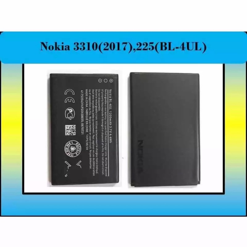 แบต-nokia-bl-4ul-แบต-nokia-4ul-แบตเตอรี่-nokia-3310-2017-bl-4ul-งานแท้-มีคุณภาพ-แบต1200mah-ประกัน6เดือน