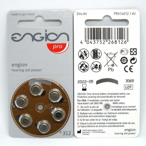 ภาพหน้าปกสินค้าลด 50%   ถ่านเครื่องช่วยฟัง Engion 1.55V แพค 6 ก้อน เบอร์ 10, 13, 312 และ 675 จากร้าน gift2home บน Shopee