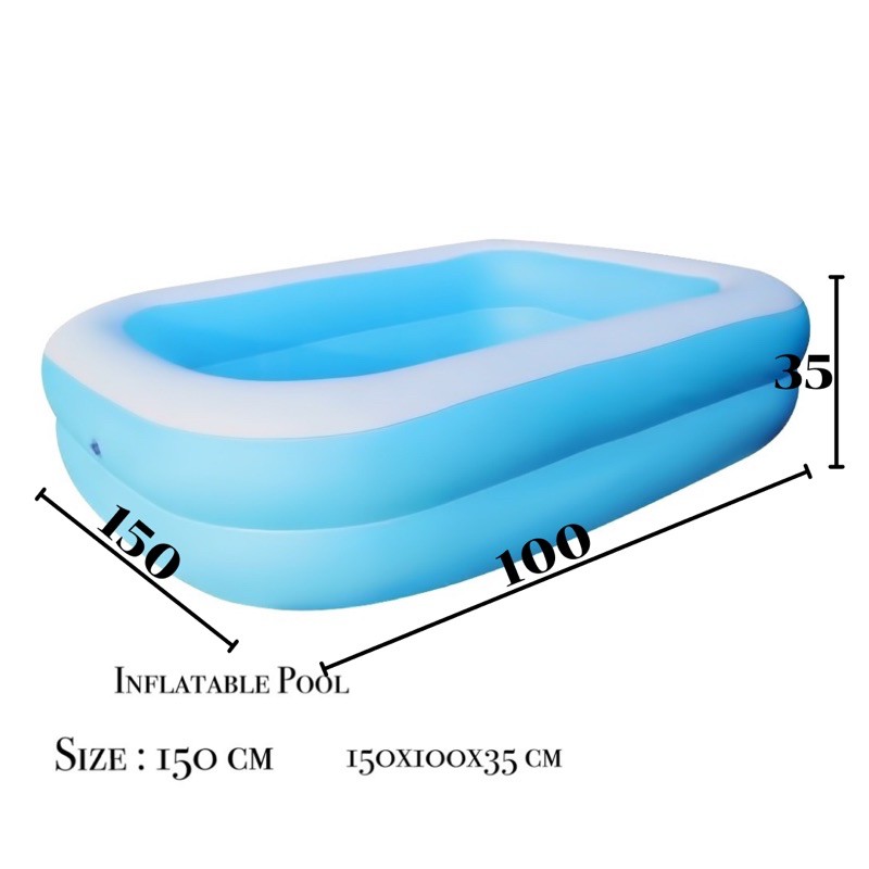 Inflatable pool ขนาด 150 ซม. แท้/พร้อมส่ง | Shopee Thailand