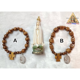 สายประคำ ข้อมือ คาทอลิก พระแม่มารีย์ แห่งฟาติมา "Our lady of fatima" Rosary bracelet Catholic  คริสต์ ลูกประคำ