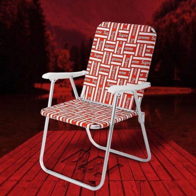 Supreme Lawn Chair Red Shopee Thailand