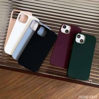 เคสซิลิโคน กรอบโลหะ ป้องกันเลนส์กล้อง กันตก สําหรับ iphone 13 12 11 Pro max iphone 11 coque