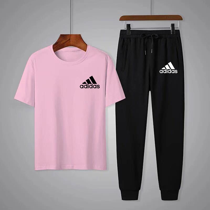 ** BK303+KU303**ชุดเซ็ตเสื้อยืดแขนสั้นสกรีนลาย+กางเกงขาจั๊มทรง ...