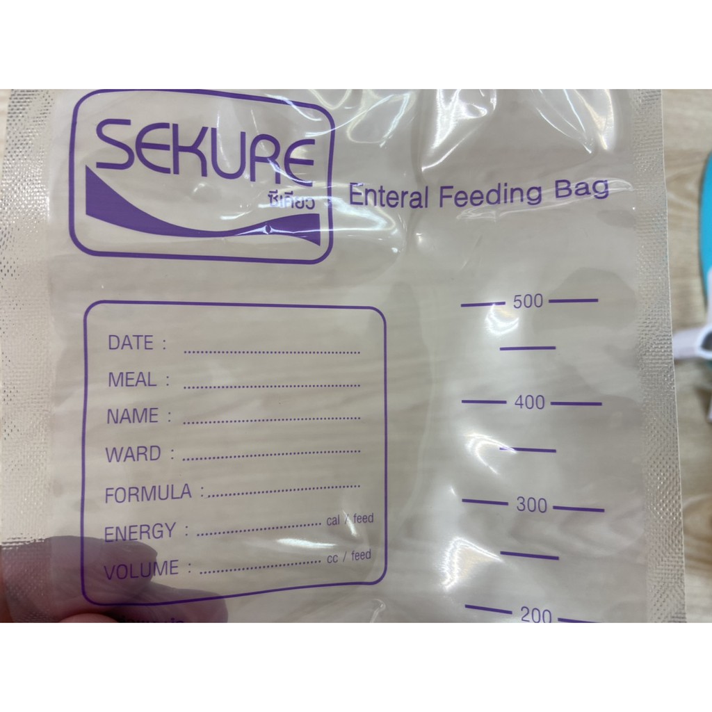 sekure-ถุงบรรจุอาหารเหลว-500-ซีซี-ถุงบรรจุอาหาร-สำหรับผู้ป่วย