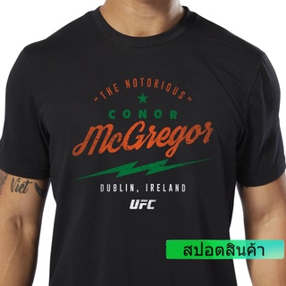 เสื้อยืดแขนสั้น ผ้าฝ้าย พิมพ์ลายศิลปะการต่อสู้ MMA UFC free fight Conor McGregor สําหรับเล่นกีฬา