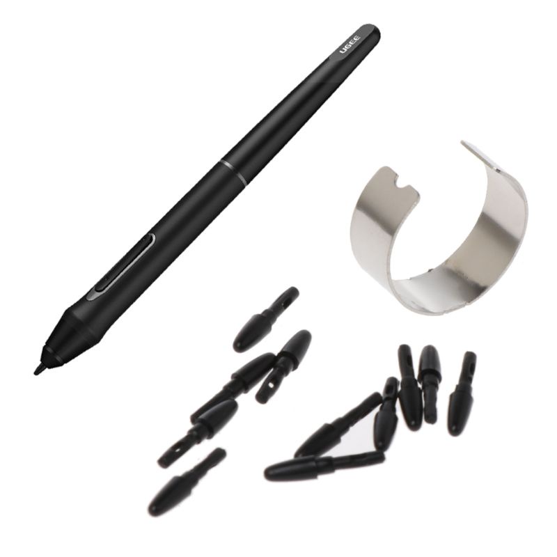 หัวปากกาสไตลัส-ดิจิทัล-สีดํา-สําหรับแท็บเล็ต-xp-pen-h640p-veikk-a30-a50-10-แพ็ค