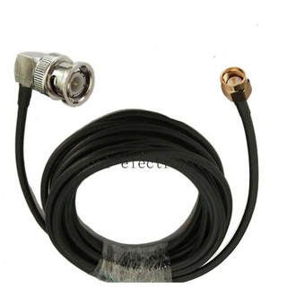 SMA Male to BNC Male 90 Degree Low Loss RF Coaxial RG58 Coax Cable 50cm 1m 2m 3m 5m 10m 15m