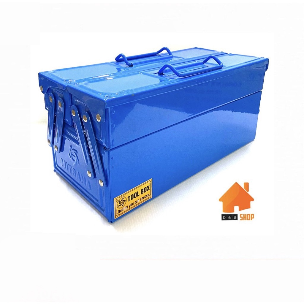 กล่องเก็บเครื่องมือ-tool-box-2-ชั้น-ขนาด-14-นิ้ว-สีน้ำเงิน-mitsana-กล่องใส่เครื่องมือ-กล่องเครื่องมือช่าง