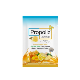 ภาพหน้าปกสินค้าPROPOLIZ LOZENGE PLUS 8\'s โพรโพลิซ ชนิดเม็ดอม 8 เม็ด 20 กรัม ที่เกี่ยวข้อง