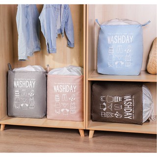 Drawstring storage bag กระเป๋าเก็บเสื้อผ้า ผ้าห่ม ผ้านวม เครื่องนอน ถุงกระเป้าเก็บผ้ามีหูหิ้ว.