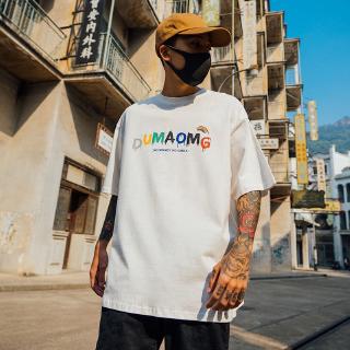 【hot sale】[พร้อมส่ง ของถึงไทยเเล้ว] เสื้อยืด แขนสั้น โอเวอร์ไซซ์ พิมพ์ลาย สไตล์เกาหลี แฟชั่นฤดูร้อน สำหรับผู้ชาย