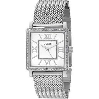 นาฬิกาผู้หญิง GUESS Highline Silver Dial Silver Stainless Steel Ladies Watch W0826L1