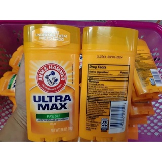 Arm &amp; Hammer Ultra Max Advanced Sweat Control Antiperspirant Deodorant ขนาดใหญ่ #fresh