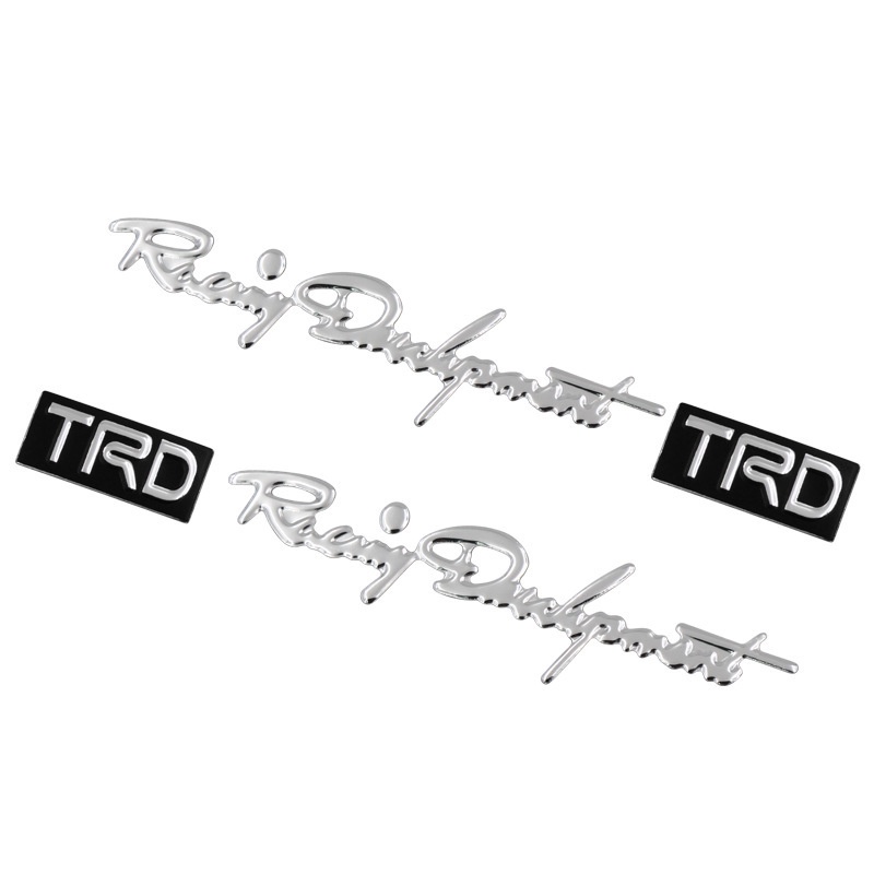 สติกเกอร์-pvc-พลาสติกนิ่ม-ลาย-trd-3d-สําหรับติดมือจับรถยนต์-rj031