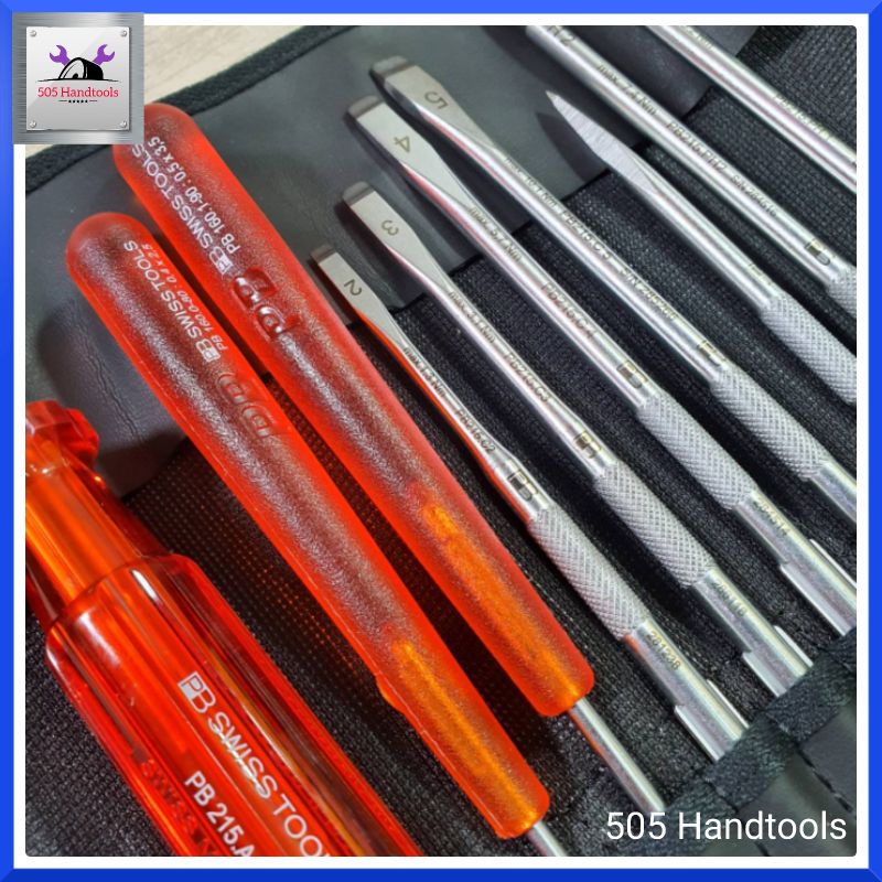 pb-swiss-tools-ชุดไขควง-พร้อมซองหนังอย่างดี-10-ตัวชุด-รุ่น-215l-ไขควง-pb-ไขควงชุด-pb215l-สินค้าพร้อมส่ง