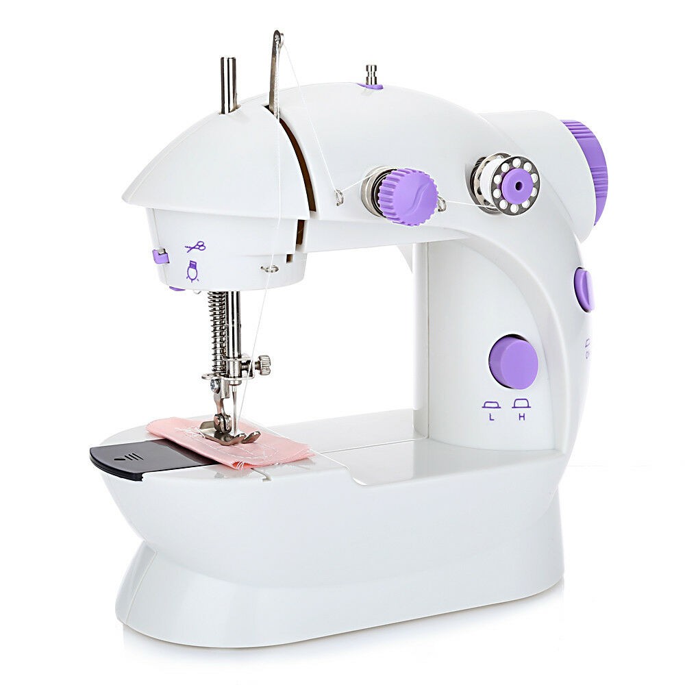 ภาพสินค้าจักรเย็บผ้า ไฟฟ้า มินิ ขนาดพกพา Mini Sewing Machine จักรเย็บผ้าขนาดเล็ก พกพาสะดวก (สีม่วง) 234771/A2230 จากร้าน newstar2018 บน Shopee ภาพที่ 5