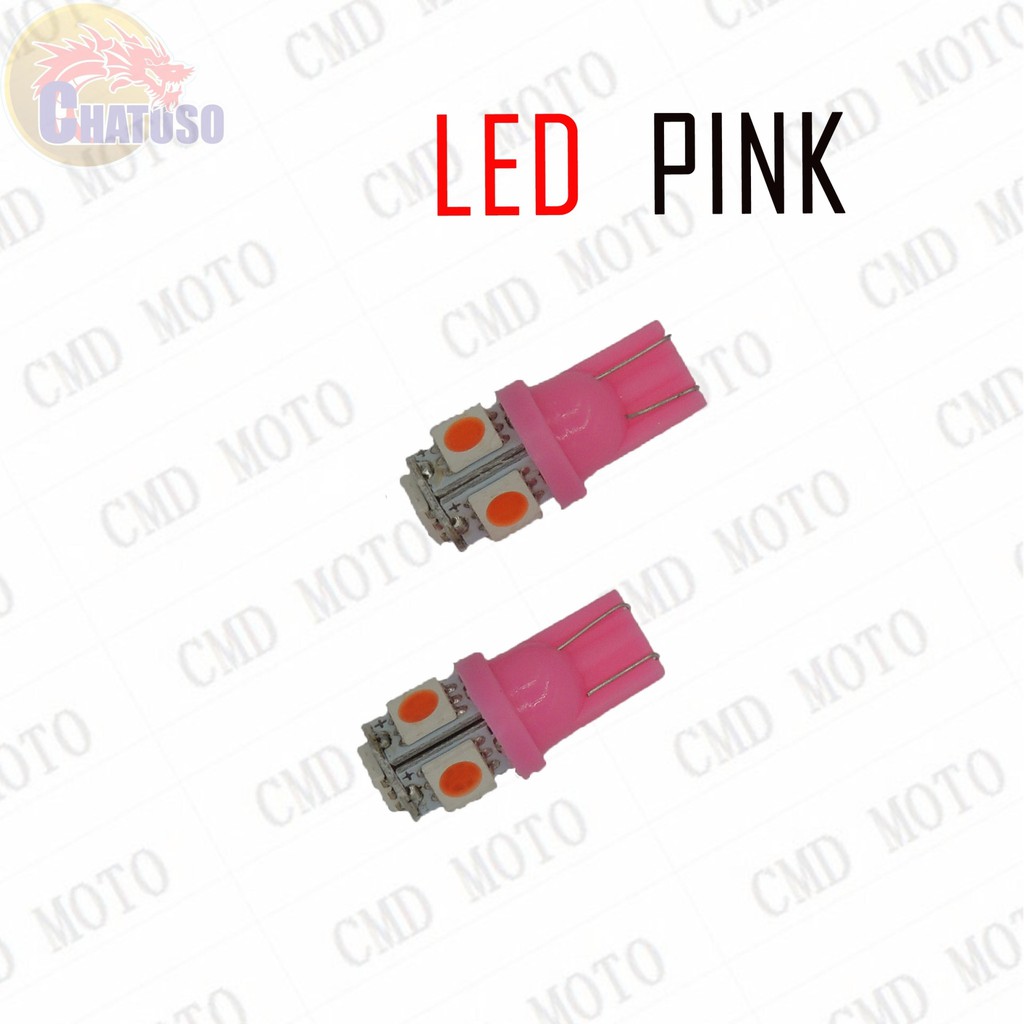 ภาพสินค้าหลอดไฟหรี่ LED T10 12V (ขายเป็นคู่) ใส่ไฟเลี้ยว ใส่ไฟไมล์ หลอดไฟไม่กระพริบ มีให้เลือก8สี  ราคาสุดคุ้ม จากร้าน 2_cmd_moto บน Shopee ภาพที่ 3