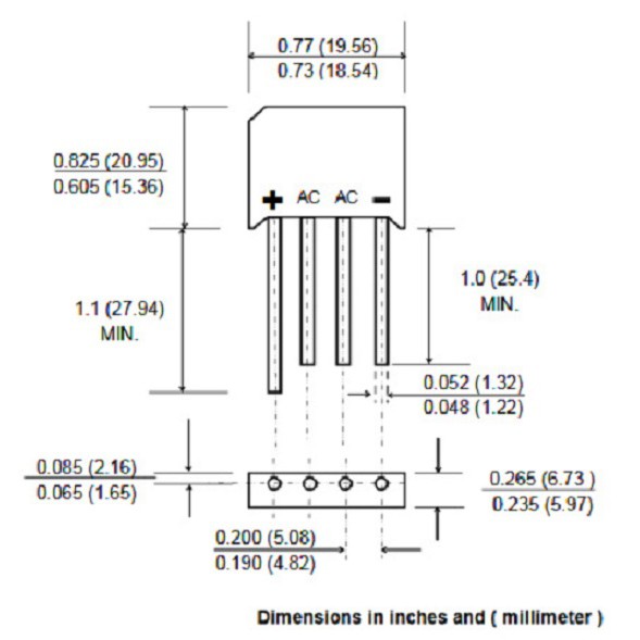 a019-bridge-rectifier-diode-kbl406-4a-800v-4-pin-ไดโอดบริดจ์-แบบ-4-ขา
