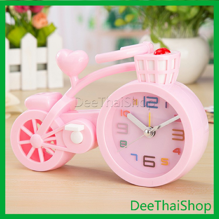deethai-นาฬิกาปลุก-นาฬิกาตั้งโต๊ะ-รูปทรงจักรยาน-นาฬิกา-alarm-clock