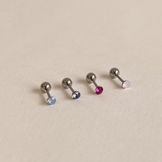 (โค้ด X8SFXJ ลด 20%) A.piece  จิวแสตนเลส [316L Stainless] Dome cubic piercing (ราคาต่อ 1 ข้าง)(AP212)