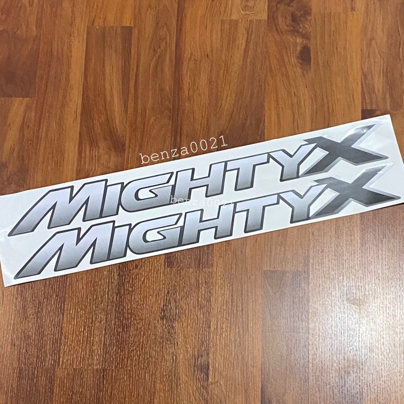 สติ๊กเกอร์-mighty-x-ติดข้างท้ายกระบะ-toyota-ไมตี้-ปี-1992-ราคาต่อคู่-มี-2-ชิ้น