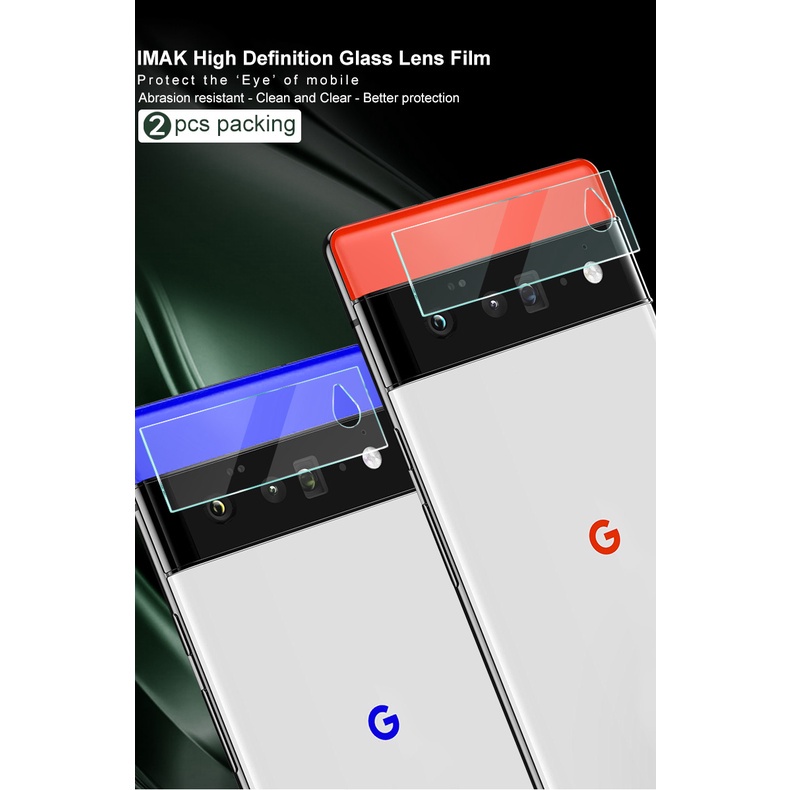 original-imak-google-pixel-6-pro-pixel6-camera-lens-film-tempered-glass-hd-clear-screen-protector