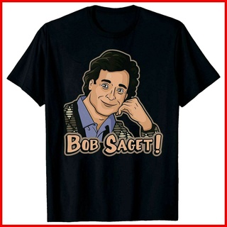 T-shirt  เสื้อยืด พิมพ์ลาย Bob Saget Loving Memories Of Bob Saget Actor สีดําS-5XL