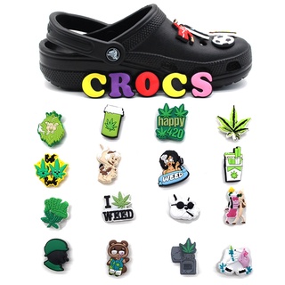 ใหม่ ตัวติดรองเท้า Crocs Jibbitz วัสดุ PVC ลายการ์ตูนสัตว์ สําหรับตกแต่งรองเท้าแตะ DIY