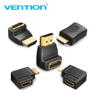 ภาพหน้าปกสินค้าVention อะแดปเตอร์เชื่อมต่อ HDMI ตัวผู้ เป็นตัวเมีย มุมขวา 90 องศา และ 270 องศา 4K 3D 1080P HDMI Extender AIM AIP AIQ AIO AIN ที่เกี่ยวข้อง