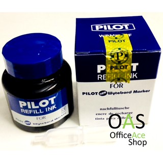 ภาพขนาดย่อของสินค้าPILOT Refill Ink for Wytebord Marker น้ำหมึกเติมปากกาเขียนไวท์บอร์ด ยี่ห้อ ไพล็อต มาพร้อมตัวดูดหมึก